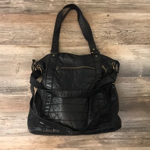 Puma black leather purse